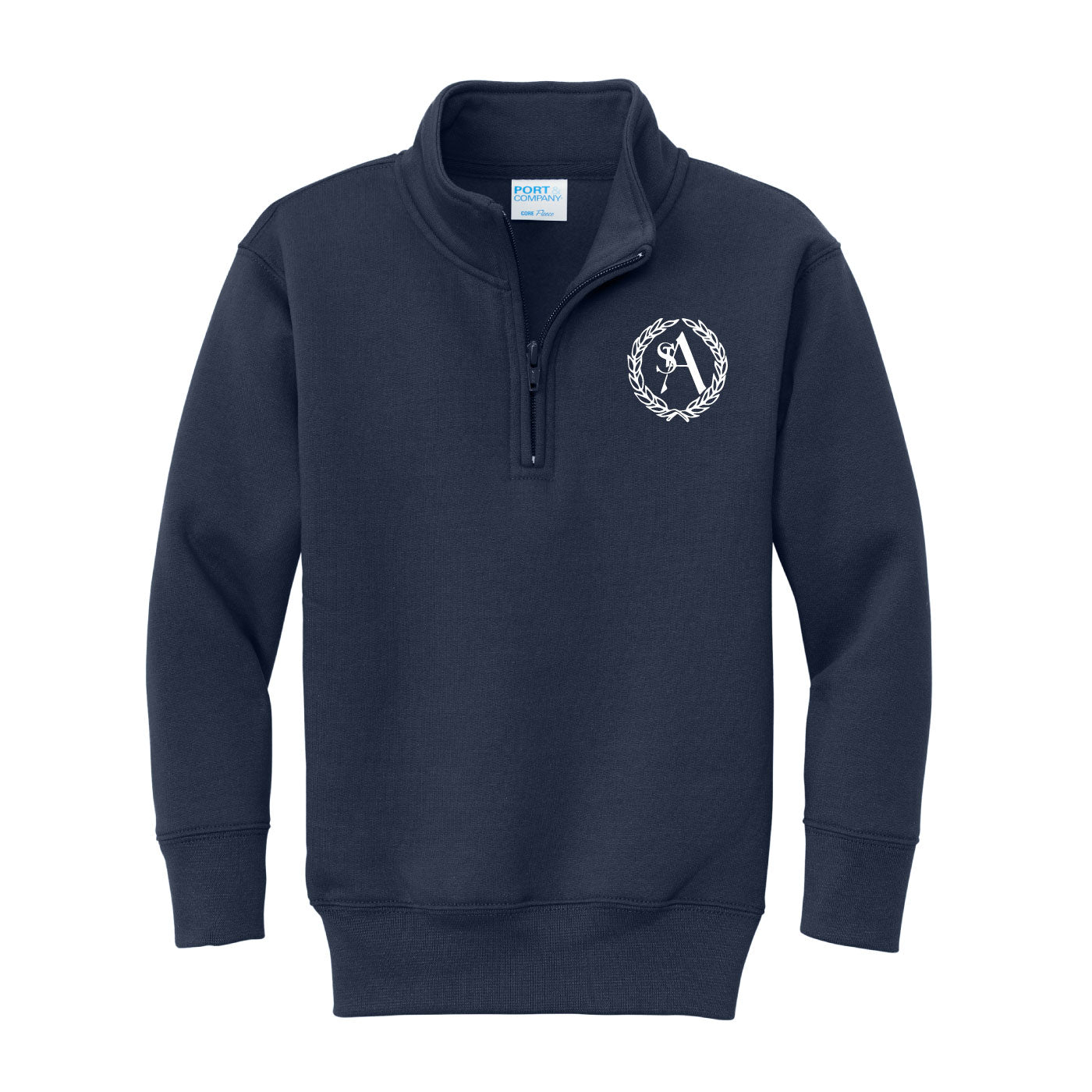 Presale - Personalized St. Ann "Sweatshirt" Style 1/4 Zip in Navy