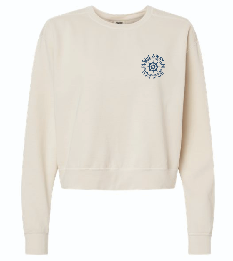 8th Grade Women's Cut Ivory Sweatshirt