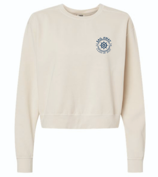 8th Grade Women's Cut Ivory Sweatshirt