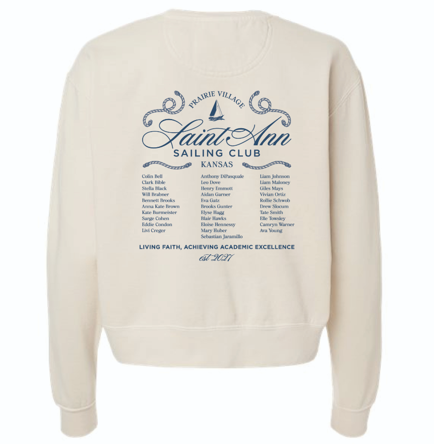 8th Grade Women's Cut Ivory Sweatshirt