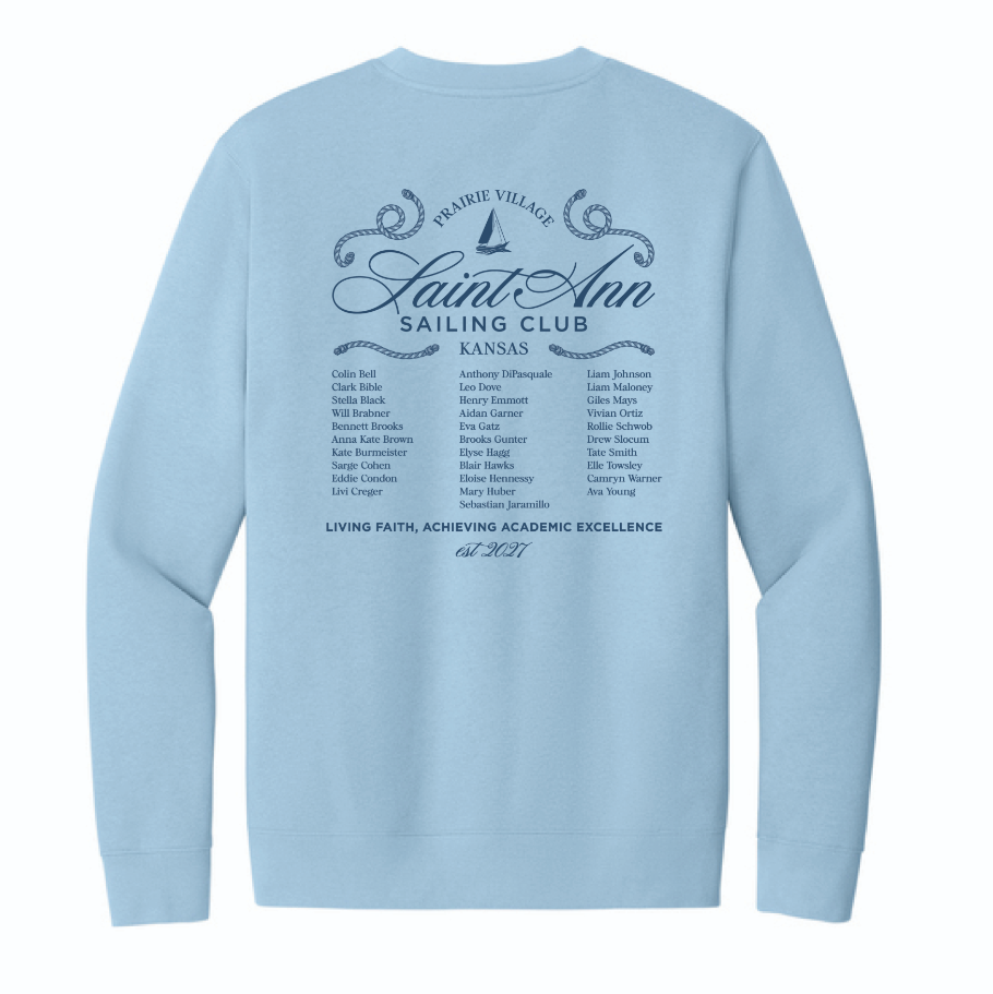8th Grade Unisex Navy Sweatshirt w/White Print - *Color not shown in image