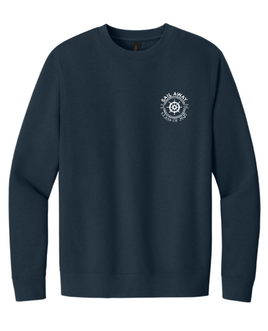8th Grade Unisex Navy Sweatshirt w/White Print