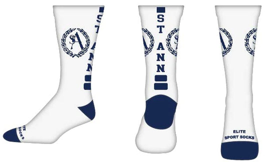 St. Ann Crew Length Uniform Socks