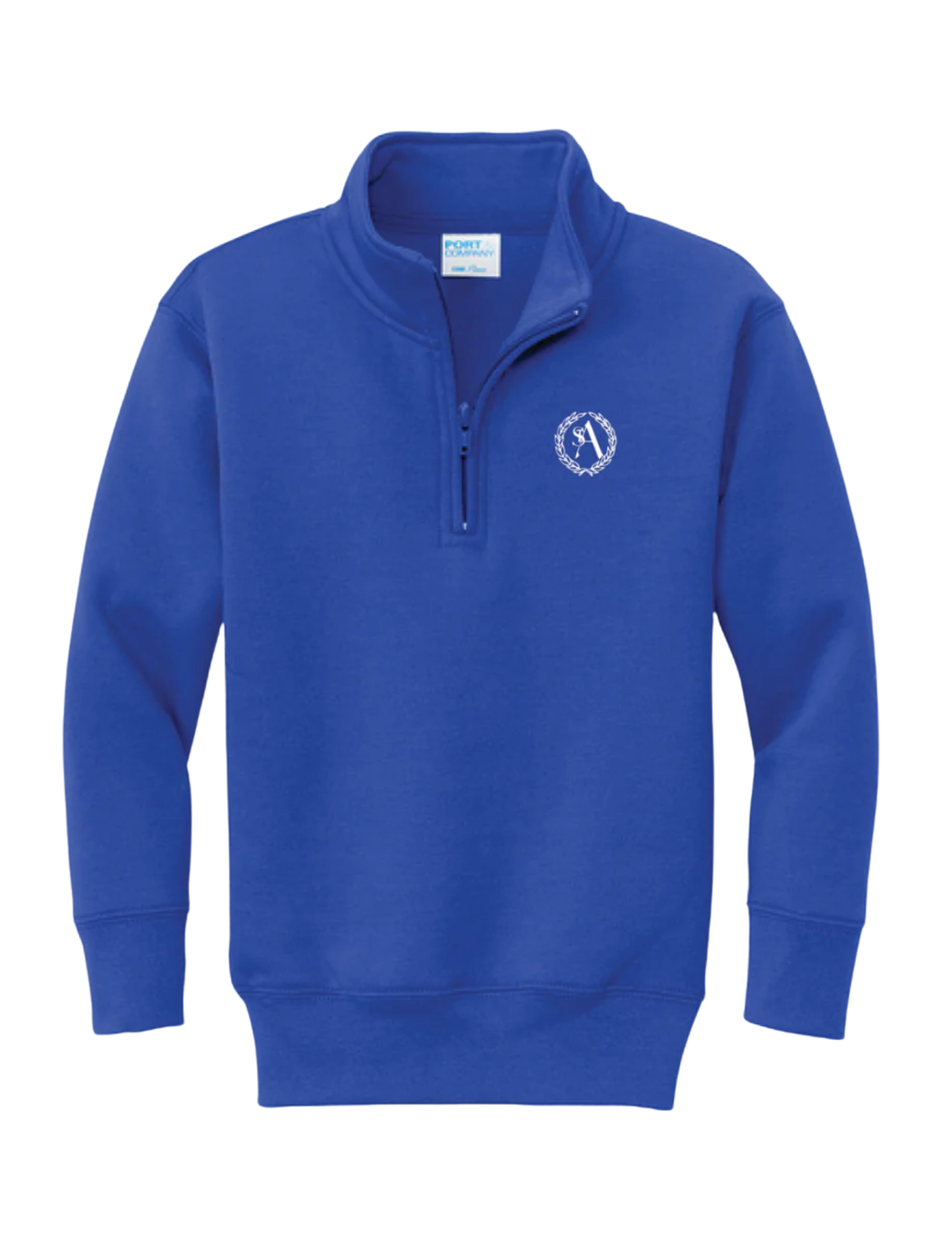 Presale - Personalized St. Ann "Sweatshirt" Style 1/4 Zip in Royal