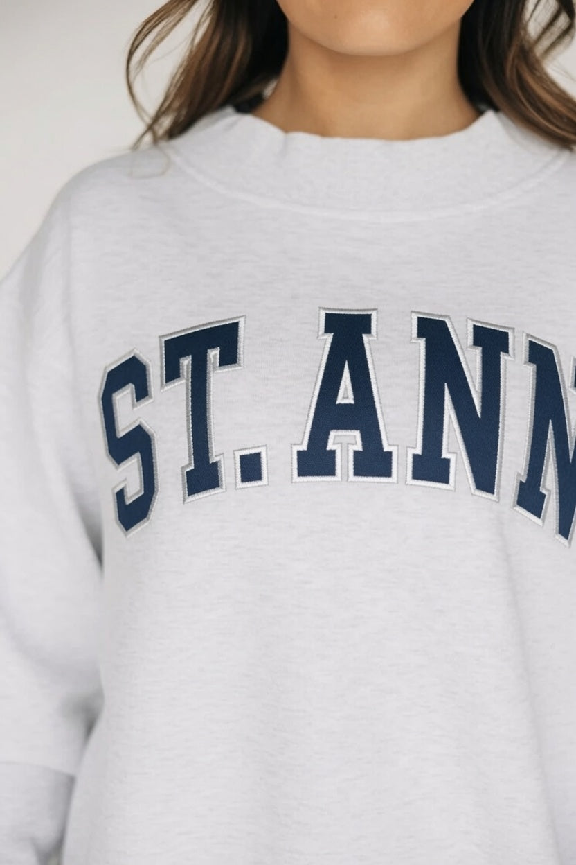 Women's Appliqué Mockneck Sweatshirt - Preorder Round 2